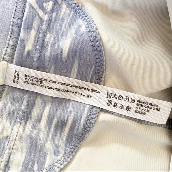 FREE PEOPLE Movement Leggings Diamond Print Blue L - Picture 9 of 9